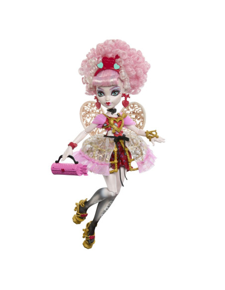 MTJBG77,Monster High Aniversare Dulce Si Infricosatoare Papusa Cupid Asteria Cu Accesorii