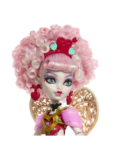 MTJBG77,Monster High Aniversare Dulce Si Infricosatoare Papusa Cupid Asteria Cu Accesorii