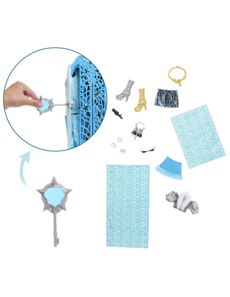 MTJBG81,Monster High Papusa Frankiestein Cu Dulap Revelator Si Accesorii