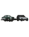 MTFLF56_JBM29,Hot Wheels Transportator Land Rover Defender 110 2023 Cu Masinuta Jaguar Mk1 Scara 1 La 64