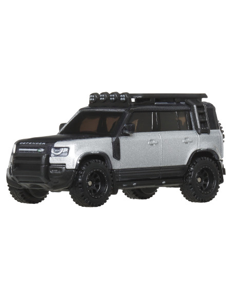 MTFLF56_JBM29,Hot Wheels Transportator Land Rover Defender 110 2023 Cu Masinuta Jaguar Mk1 Scara 1 La 64