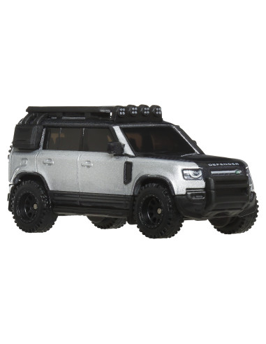 MTFLF56_JBM29,Hot Wheels Transportator Land Rover Defender 110 2023 Cu Masinuta Jaguar Mk1 Scara 1 La 64