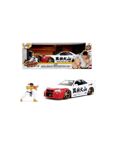 VV-253255071,Jada Set Figurina Metalica 6cm Si Masinuta Nissan Skyline Gtr Scara 1 La 24