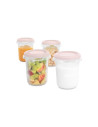 TN-89525,Set 4 recipiente gradate Miniland Candy 250 ml
