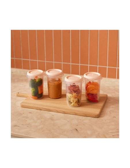 TN-89527,Set 4 recipiente gradate Miniland Candy 330 ml