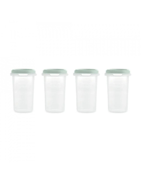 TN-89526,Set 4 recipiente gradate Miniland Mint 330 ml