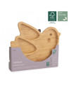 TN-89473,Farfuriuta compartimitata cu baza din silicon Miniland Chick