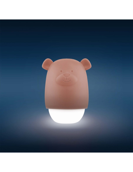ZA-BENNY-03,Lampa de veghe cu senzor de lumina Benny the Bear, Zazu Kids, Maro
