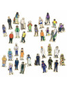 Nex670016,Set de 16 figurine cu Profesii din lemn