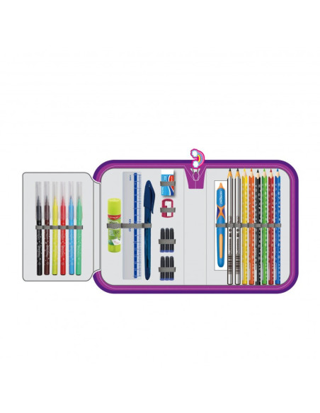 Penar echipat Keyroad, 1 fermoar, 1 extensie, roz, KR971816