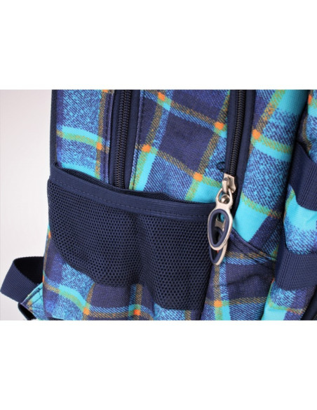 G354,Ghiozdan Starpak Chequer1, gradinita, ecosez, albastru, 388323