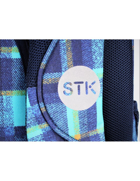 G354,Ghiozdan Starpak Chequer1, gradinita, ecosez, albastru, 388323