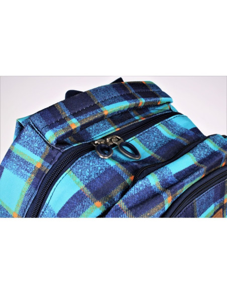 G354,Ghiozdan Starpak Chequer1, gradinita, ecosez, albastru, 388323