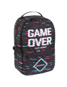 G483,Ghiozdan Starpak Game Over, gradinita, 2 comparimente, 3 buzunare, negru, 446576