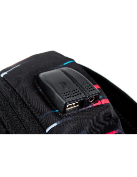 G483,Ghiozdan Starpak Game Over, gradinita, 2 comparimente, 3 buzunare, negru, 446576