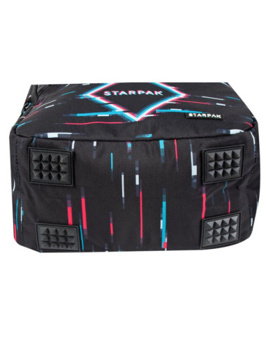G483,Ghiozdan Starpak Game Over, gradinita, 2 comparimente, 3 buzunare, negru, 446576