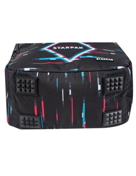 G483,Ghiozdan Starpak Game Over, gradinita, 2 comparimente, 3 buzunare, negru, 446576