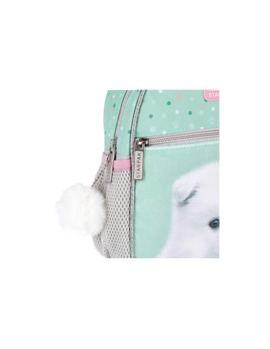 G485,Ghiozdan Starpak Doggy, gradinita, 1 compartiment, 3 buzunare, vernil, 485879