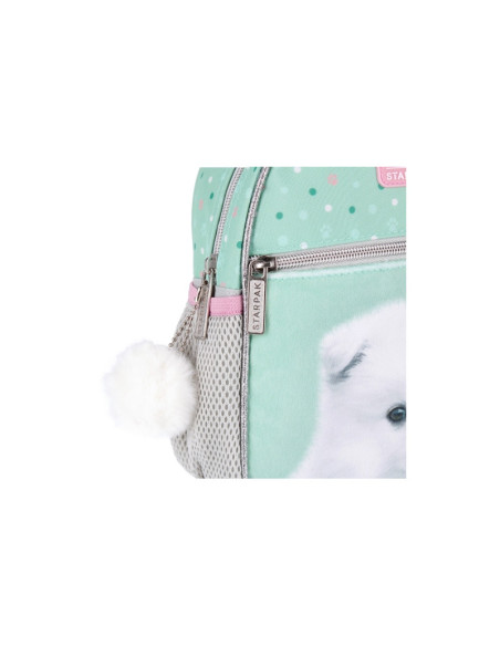 G485,Ghiozdan Starpak Doggy, gradinita, 1 compartiment, 3 buzunare, vernil, 485879