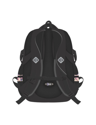 G692,Ghiozdan St.Majewski St.Right Colour Anime, 42cm, 4 compartimente, negru