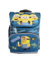 G664,Ghiozdan St.Majewski Minions, 37 cm, rigid, albastru, 644139