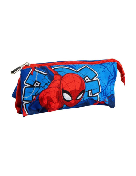 P4570,Penar neechipat Cerda Spiderman, 1 fermoar, 3 compartimente, 22.5x11.5x2cm, 493535