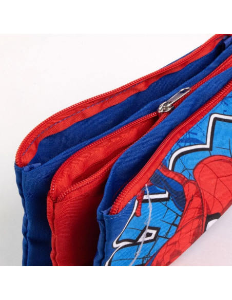 P4570,Penar neechipat Cerda Spiderman, 1 fermoar, 3 compartimente, 22.5x11.5x2cm, 493535
