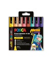M1644,Marker UNI PC-5M Posca 1.8-2.5 mm set 8 culori MANGA HERO