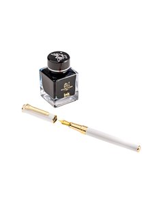 Set stilou si calimara Picasso 688W, Alb