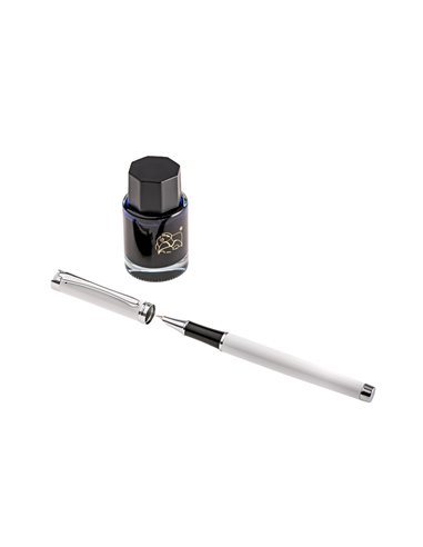 Set stilou si calimara Picasso 698W, Alb
