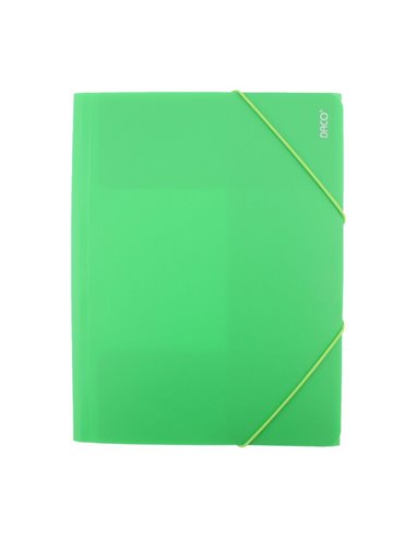 Mapa plastic cu elastic A4 Daco MP250VD, Verde deschis