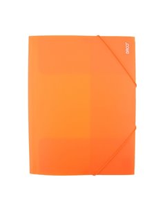 Mapa plastic cu elastic A4 Daco MP250P, Portocaliu