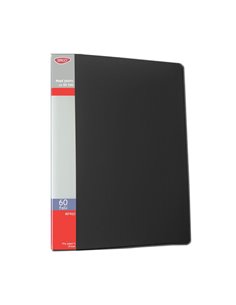 Mapa plastic A4 cu 60 de folii Daco MP460N, Negru