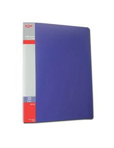 Mapa plastic A4 cu 10 folii Daco MP410A, Albastru