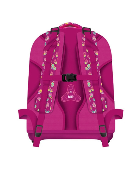 YL010,Ghiozdan anatomic Yollo YL010, 38 x 39 x 19.5 cm, Motiv butterfly love