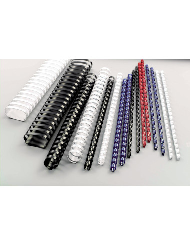 GBC4028600,Inel plastic GBC pentru 145 coli, 16 mm, Negru, 100 buc/cutie