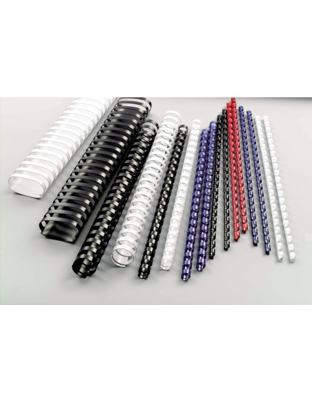 GBC4028600,Inel plastic GBC pentru 145 coli, 16 mm, Negru, 100 buc/cutie
