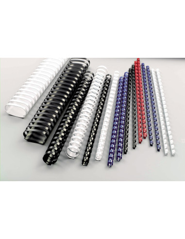 GBC4028235,Inel plastic GBC pentru 65 coli, 10 mm, Albastru, 100 buc/cutie