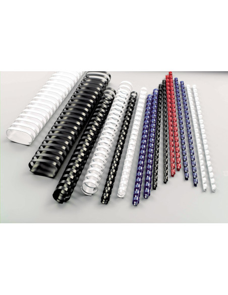GBC4028235,Inel plastic GBC pentru 65 coli, 10 mm, Albastru, 100 buc/cutie