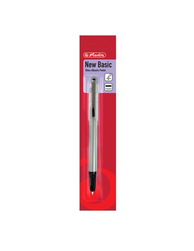 Stilou New Basic M Herlitz blister, albastru