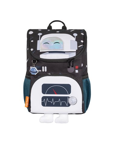 Ghiozdan gradinita Tiger Family Little Traveler Plus, motiv Robot Mr White