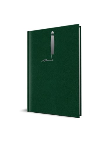 Agenda nedatata Herlitz A5, 224 pag, maiori coperta buretata personalizabila, Verde