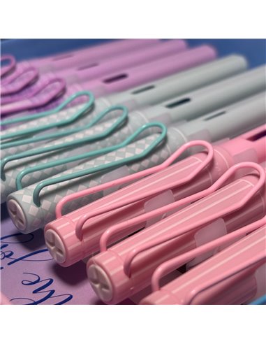 Set 12 stilouri din plastic cu cerneala termosensibila si penita ascunsa 16321, Culori asortate