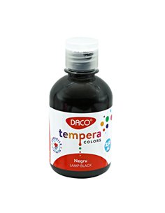 Tempera DACO TE250N, 250 ml, Negru
