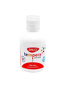 Tempera DACO TE250W, 250 ml, Alb