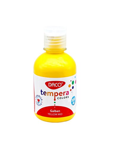 Tempera DACO TE250G, 250 ml, Galben
