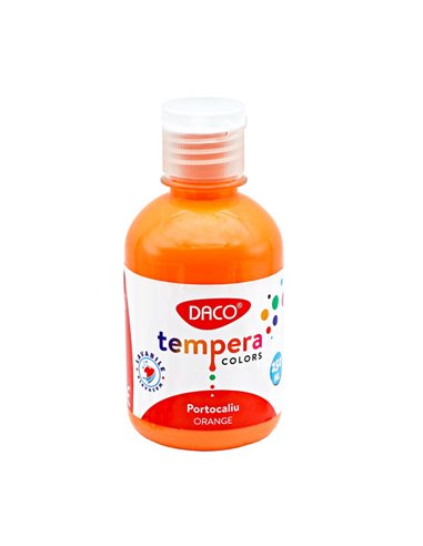Tempera DACO TE250P, 250 ml, Portocaliu