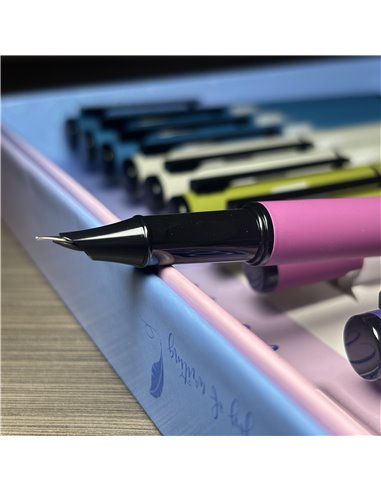 Set 12 stilouri metalice cu cerneala termosensibila si penita ascunsa 16334, Culori asortate