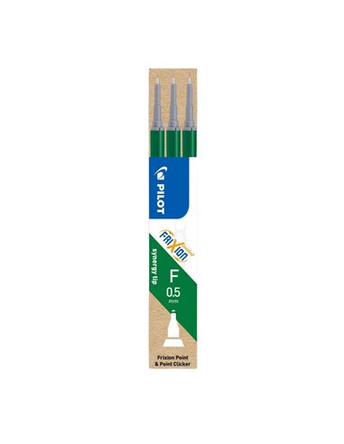 Rezerva roller Pilot Frixion Point, 0.5 mm, verde, 3 bucati/set