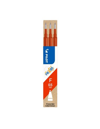 Rezerva roller Pilot Frixion Point, 0.5 mm, rosu, 3 bucati/set
